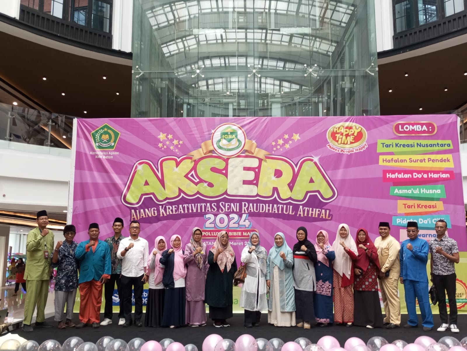 Ummi RA Kota Batam, Risda Uli, Hadiri Pembukaan Aksera 