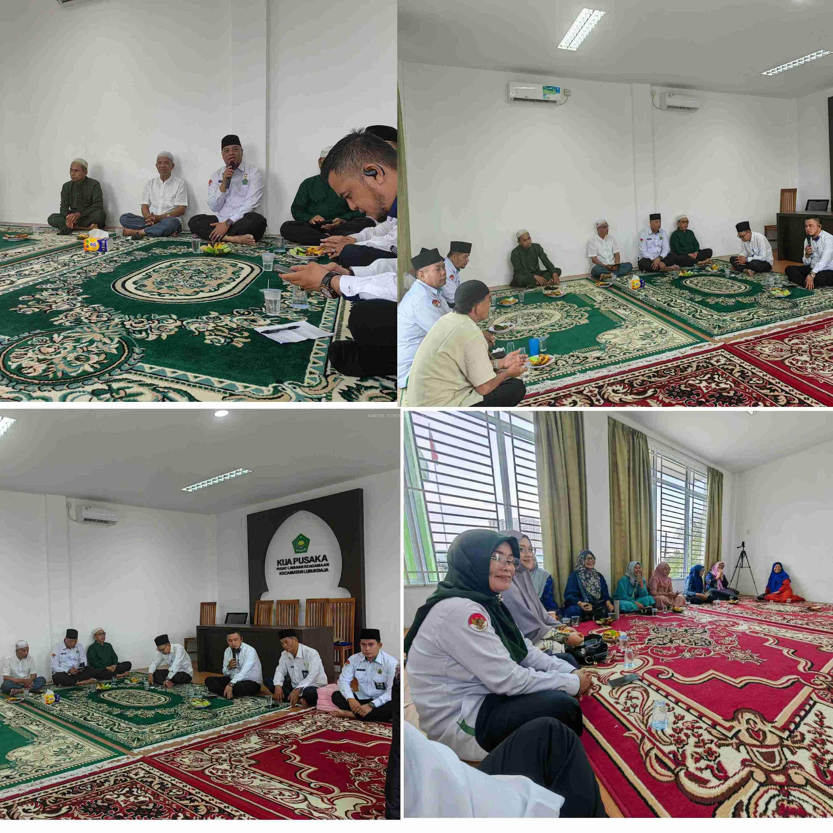KUA Lubuk Baja Gelar Rapat Dukungan Haul Akbar Kota Batam Bersana Ormas Islam Se Kecamatan Lubuk Baja 