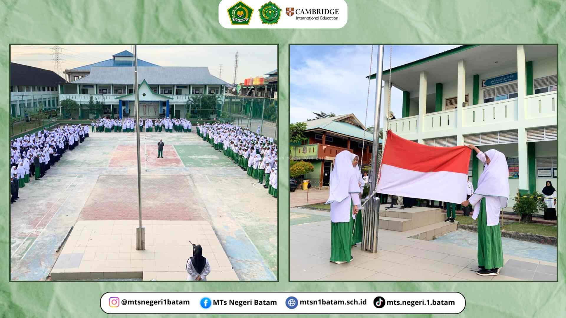 Upacara Bendera MTsN 1 Batam Tekankan Pentingnya Disiplin di Lingkungan Madrasah