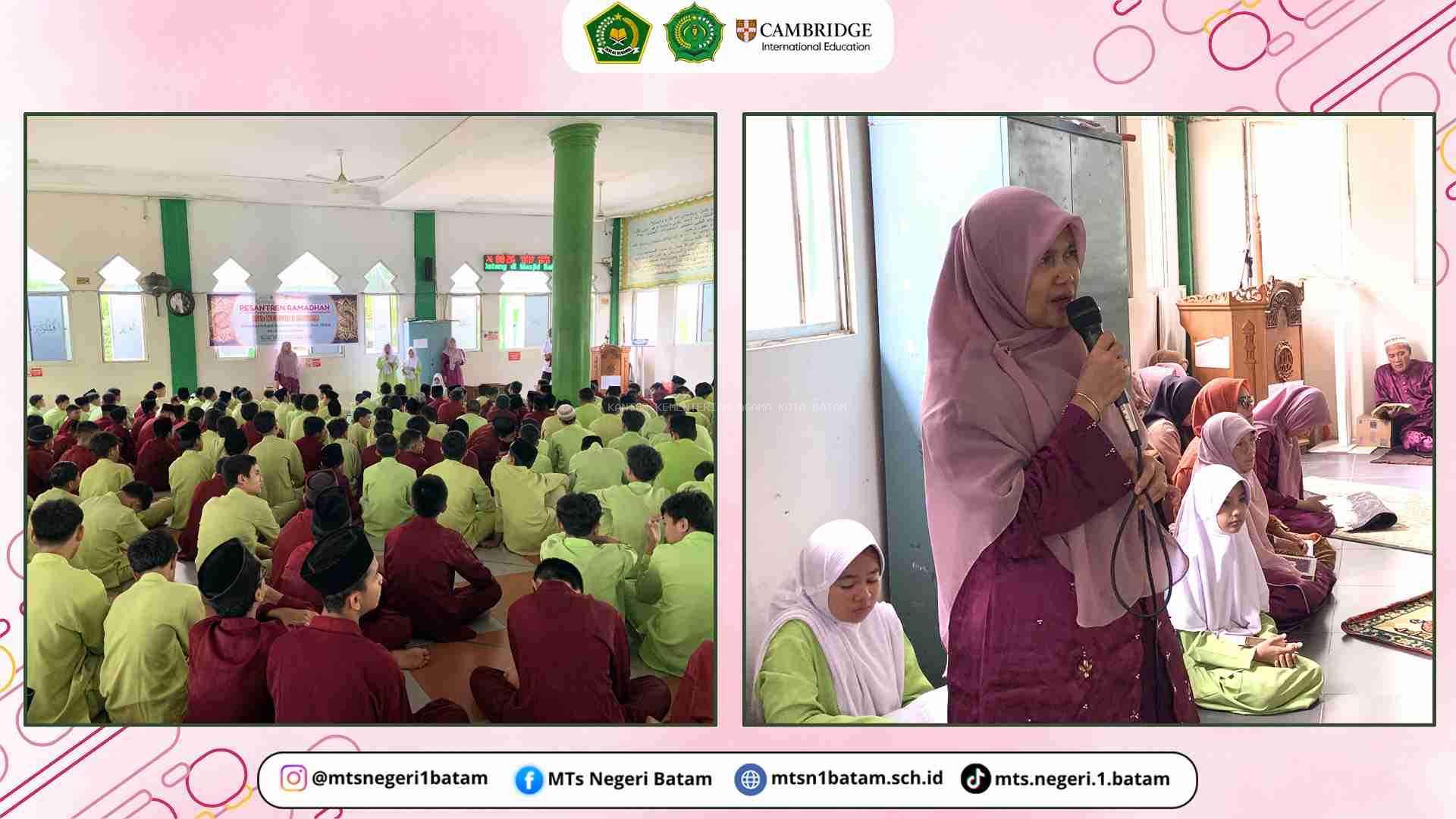  Pembukaan Pesantren Ramadan MTsN 1 Batam: Momen Memperkuat Iman, Akhlak, dan Kepedulian