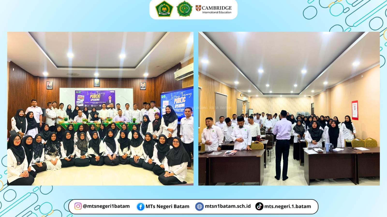 MTsN 1 Batam Tingkatkan Kompetensi pendidik melalui In House Training Public Speaking