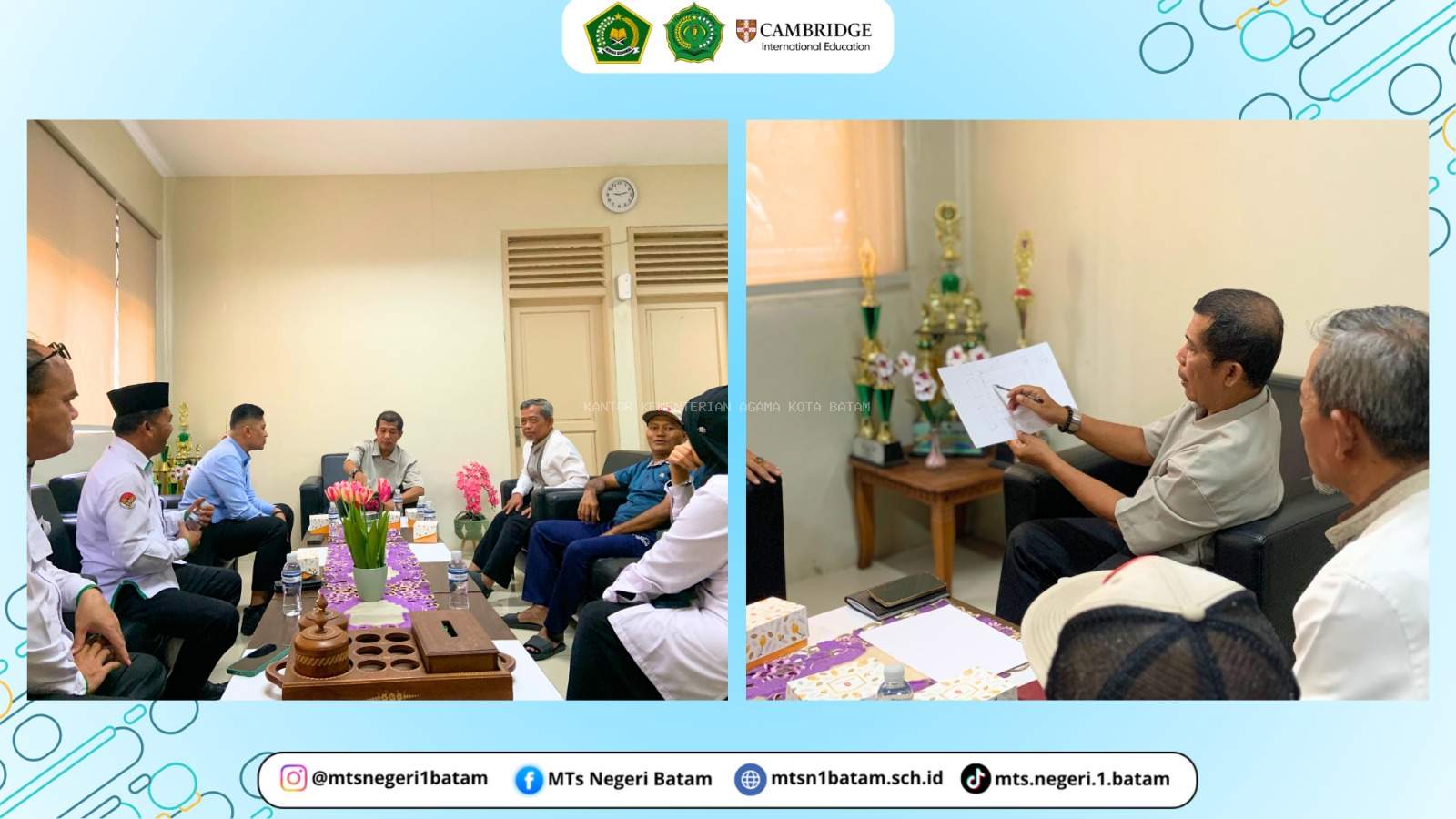Upaya mengurangi kemacetan dengan tertib, Rapat membahas Jalur Mobalitas disekitar lingkungan madrasah bersama kepala madrasah dan masyarakat setempat