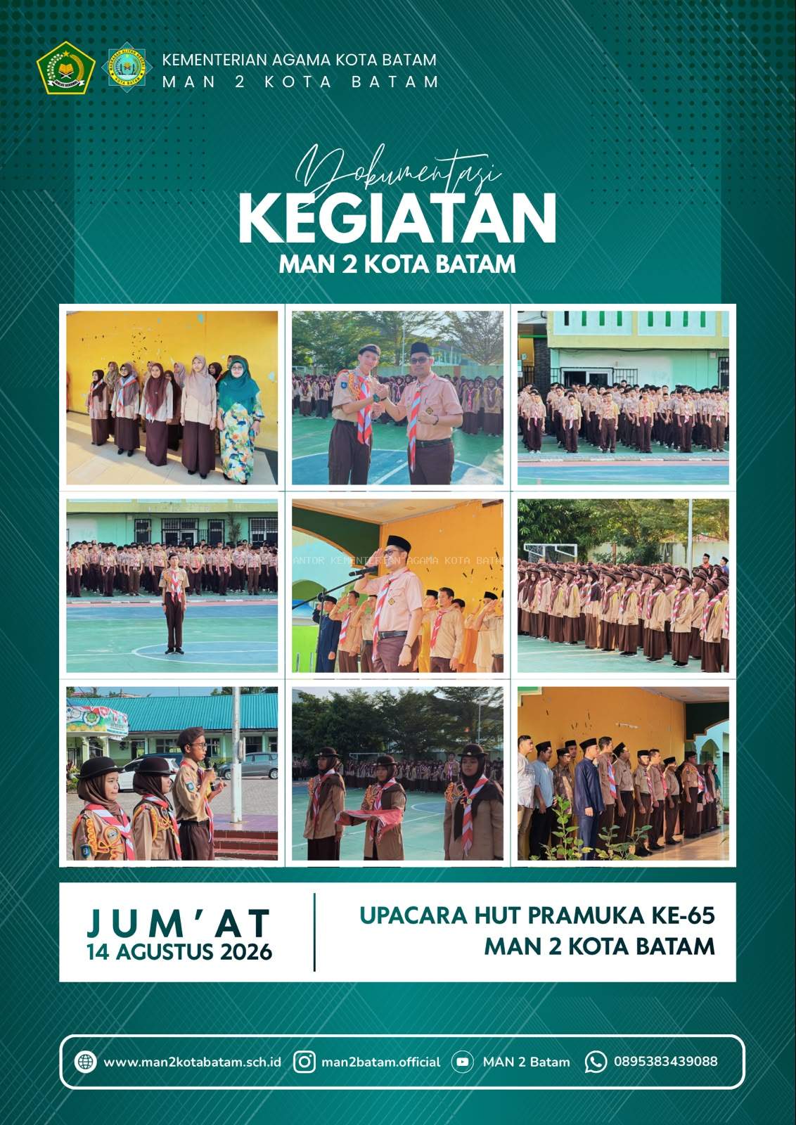 HUT Pramuka ke-65, MAN 2 Kota Batam Mantapkan Langkah Dukung Swasembada Pangan Menuju Indonesia Emas 2045