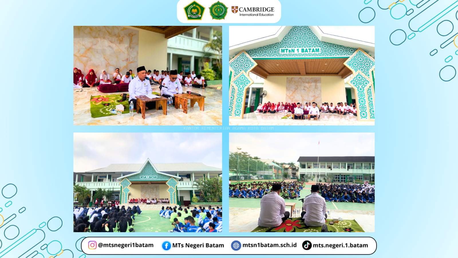 Istighosah MTsN 1 Batam, Tanamkan Nilai Keimanan dan Semangat Menjadi Generasi Penerus Bangsa