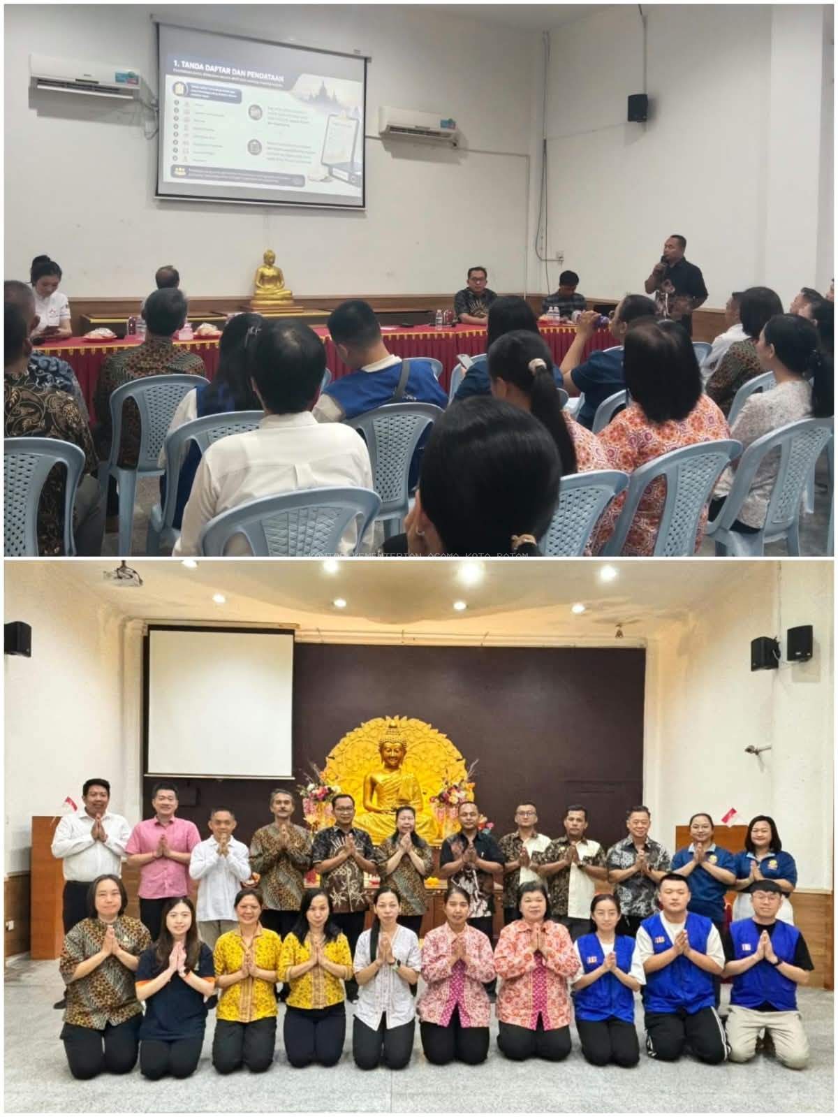 Wujudkan Organisasi yang Profesional, Bimas Buddha Kota Batam Gelar Sosialisasi Administrasi