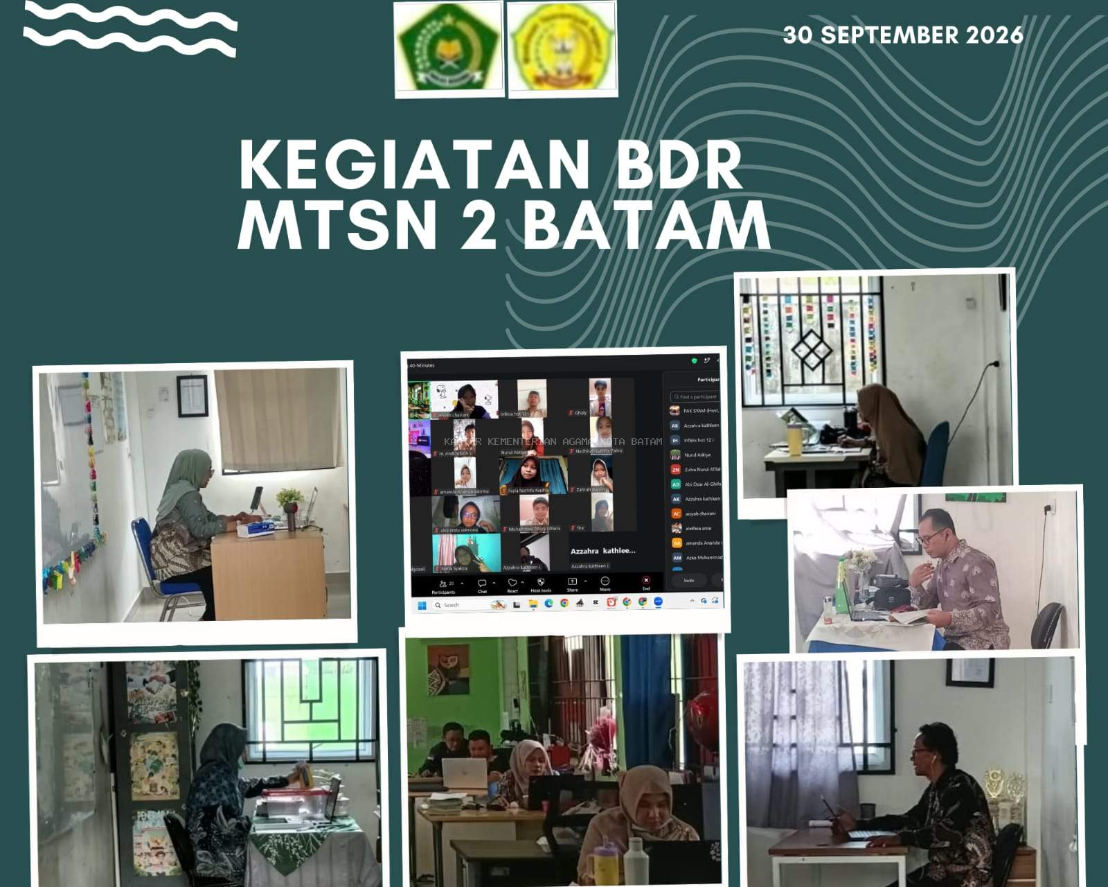 Kegiatan Belajar Daring (BDR) MTs Negeri 2 Batam Berlangsung Aktif dan Interaktif