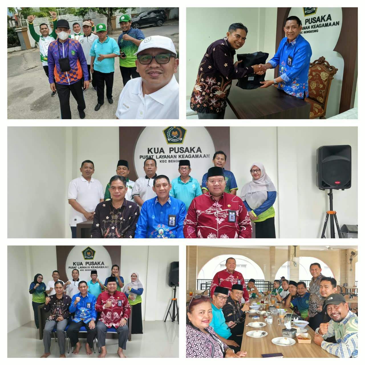 KUA Bengkong Perkuat Kebersamaan melalui Kerja Bakti, Jalan Sehat, dan Pisah Sambut Pegawai