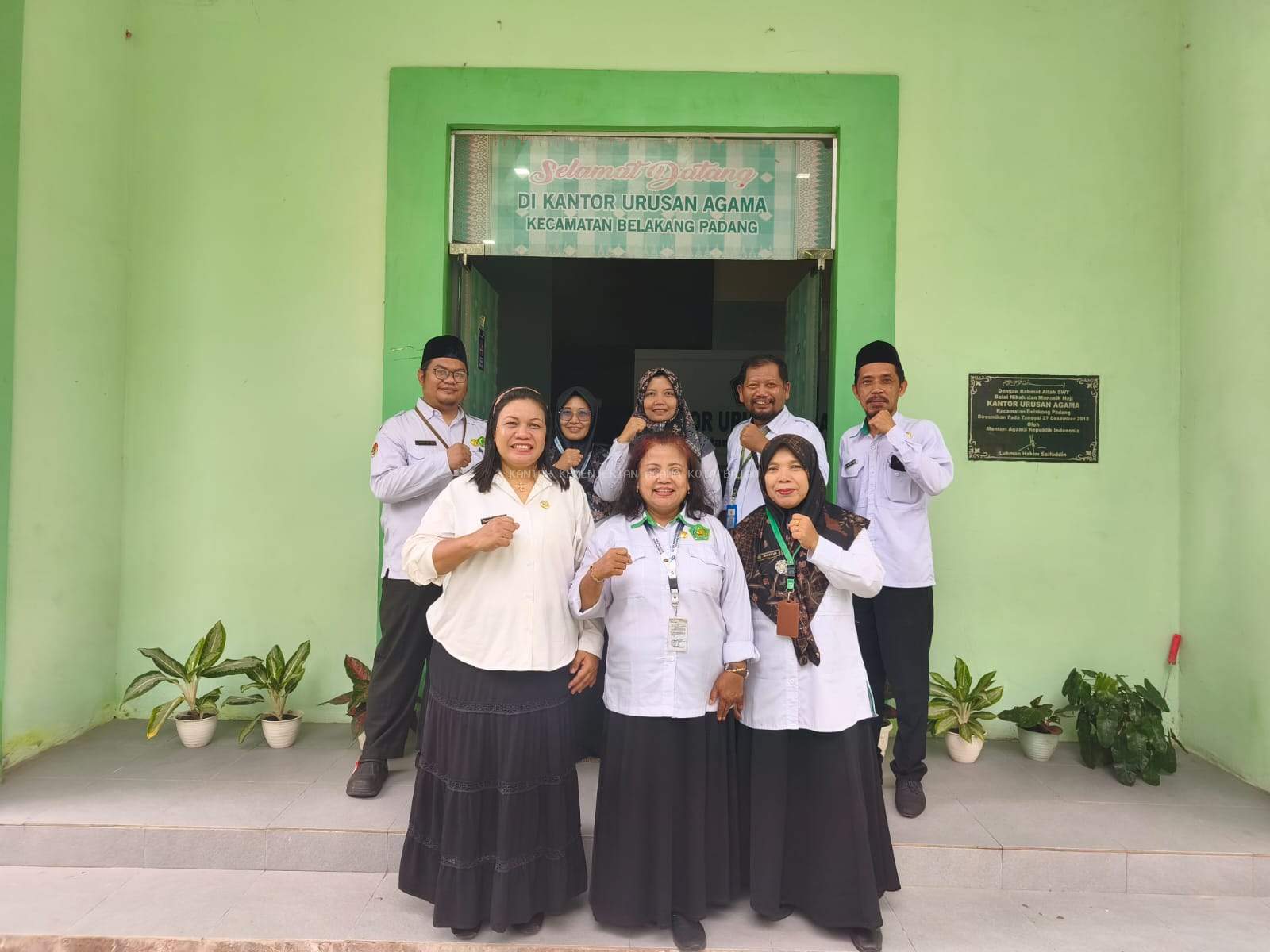 Sinergi Tingkatkan Pelayanan Publik, Tim Humas Kemenag Batam Kunjungi KUA Belakang Padang
