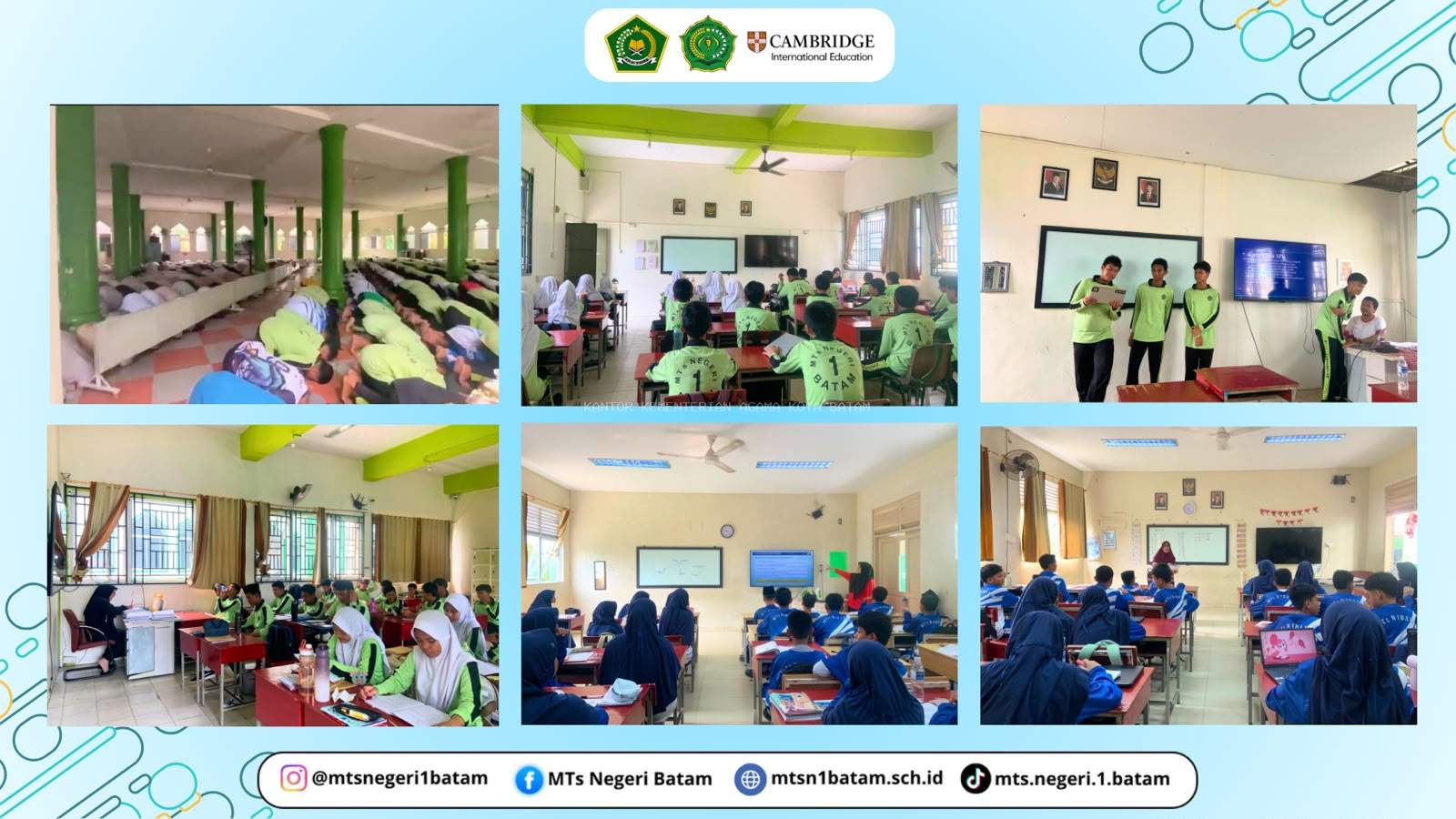 Kualitas Udara Membaik, MTsN 1 Batam Kembali Laksanakan Pembelajaran Tatap Muka Secara Penuh