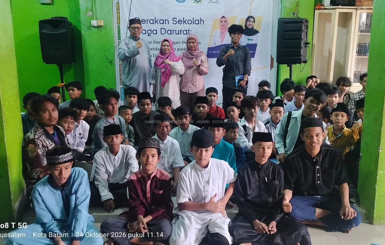 Kolaborasi Penyuluh Agam dan Puskesmas Se'i Lekop Bentuk Ketanggaoan Santri Lewat "Gerakan Sekolah Siaga Darurat"