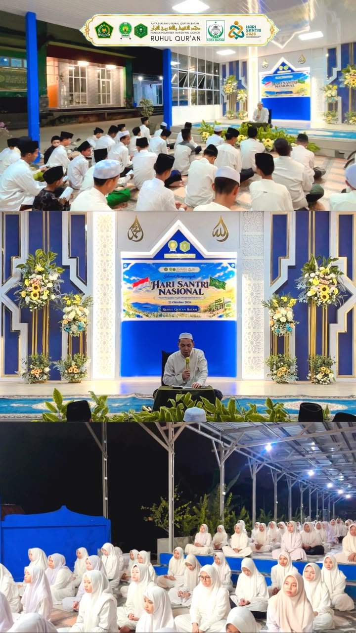 Pondok Pesantren Tahfizh Wal Lughoh Ruhul Qur’an Batam Gelar Khotmil Qur’an dan Doa Bersama Sambut Hari Santri Nasional 2026