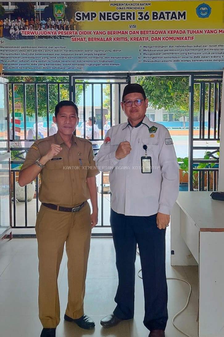 Kolaborasi Kemenag dan SMPN 36 Batam: Perkuat Karakter Siswa Menuju Generasi Emas 2046
