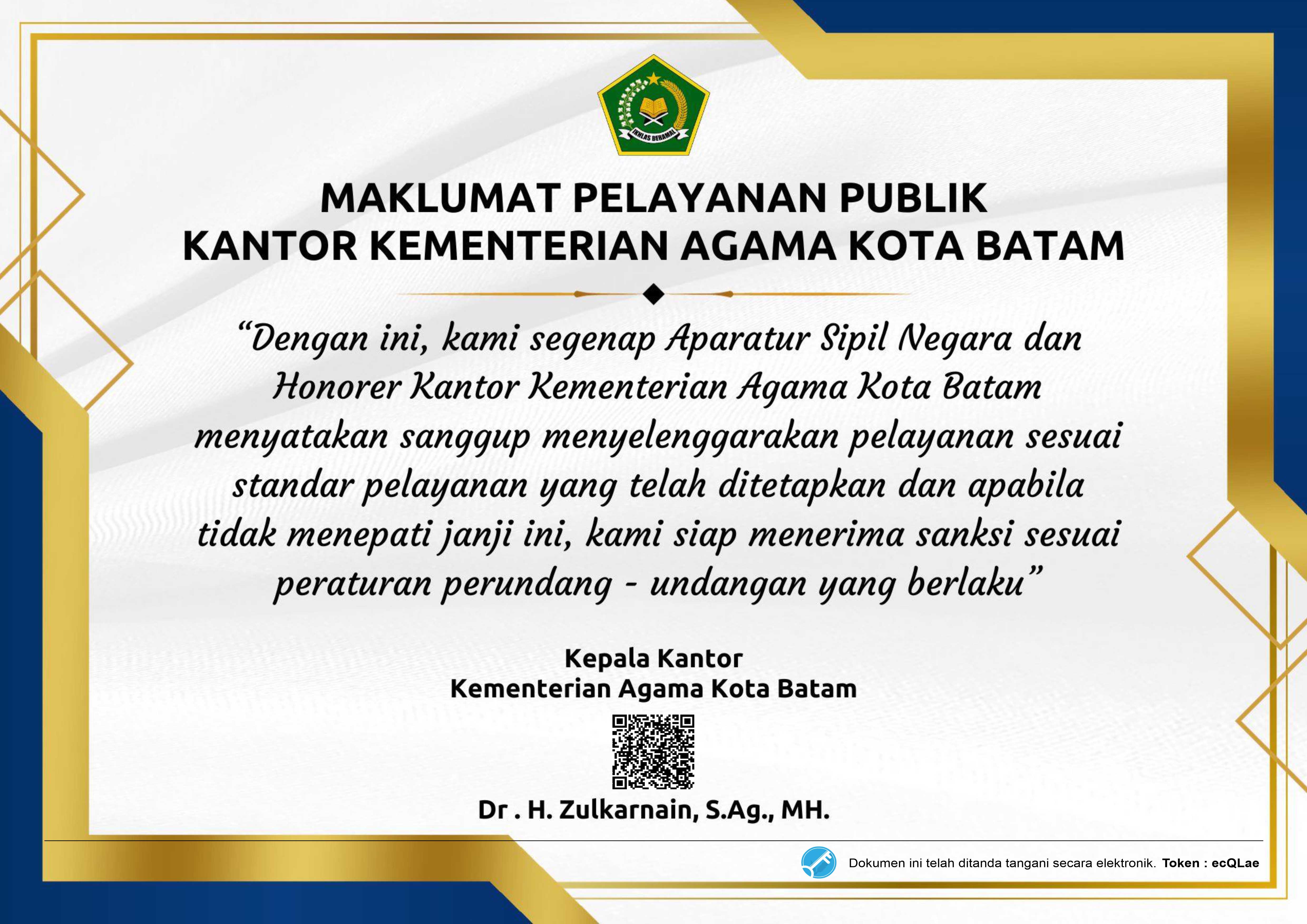 Maklumat Pelayanan