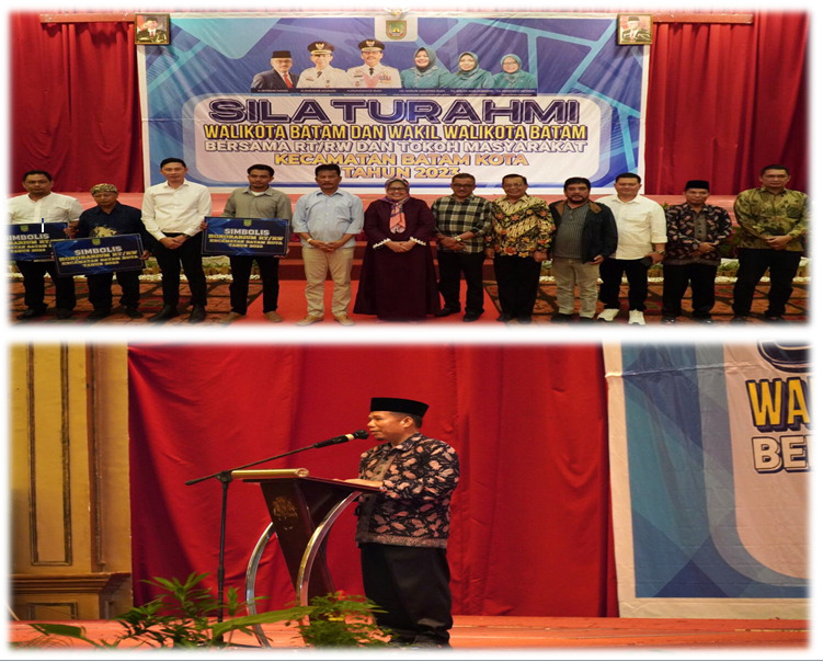 “Pembacaan Doa Oleh H. Adamrin, S.Ag., M.H. KUA Batam Kota dalam acara Silaturrahmi bersama RT, RW dan Tokoh Masyarakat Kec. Batam Kota.