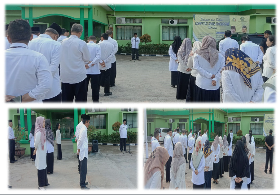 Kakan Kemenag Dr. H. Zulkarnain, S.Ag., M.H. mengajak semua Pegawai untuk mempersiapkan kegiatan Peringatan 1 Muharram 1445 H dan Peringatan HUT RI Ke-78 Kemerdekaan Republik Indonesia di Lingkungan K