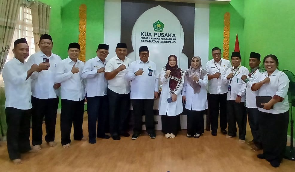 Wujudkan Zona Integritas di KUA, Kankemenag Kota Batam Lakukan Pembinaan di KUA Sekupang