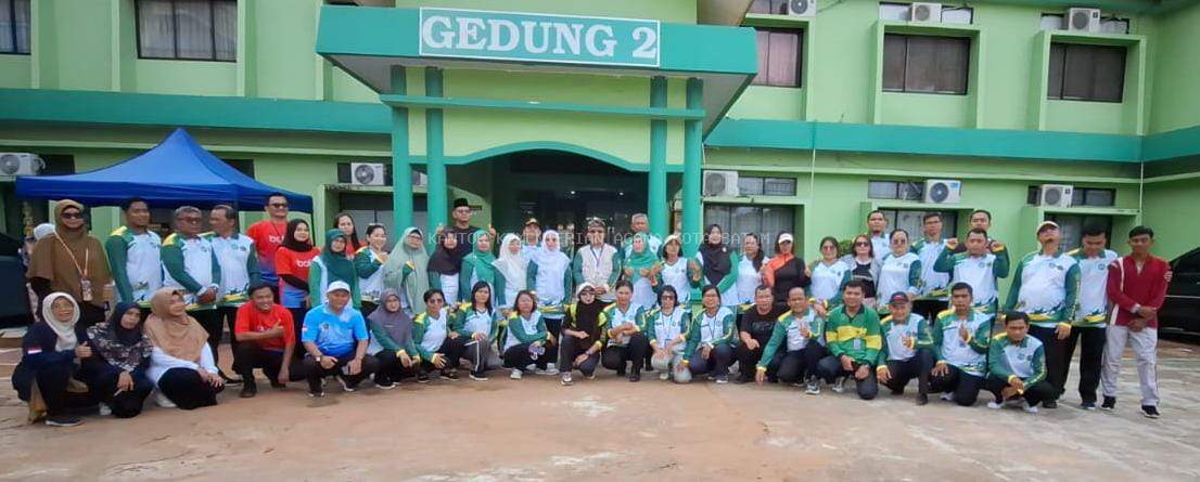 Semarak Senam Sehat Kemenag Batam Bersama Bank BTN