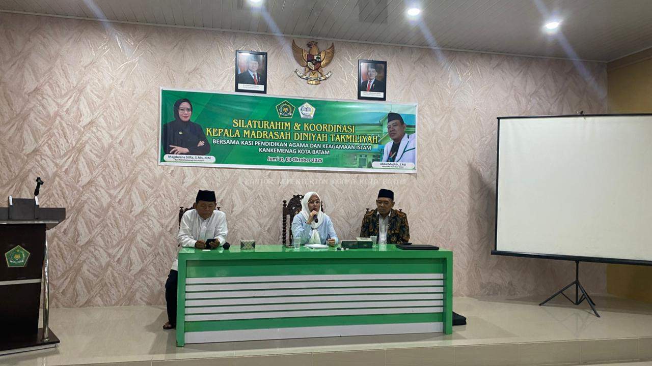 Kemenag Batam Gelar Silaturahmi dan Koordinasi Kepala Madrasah Diniyah Takmiliyah