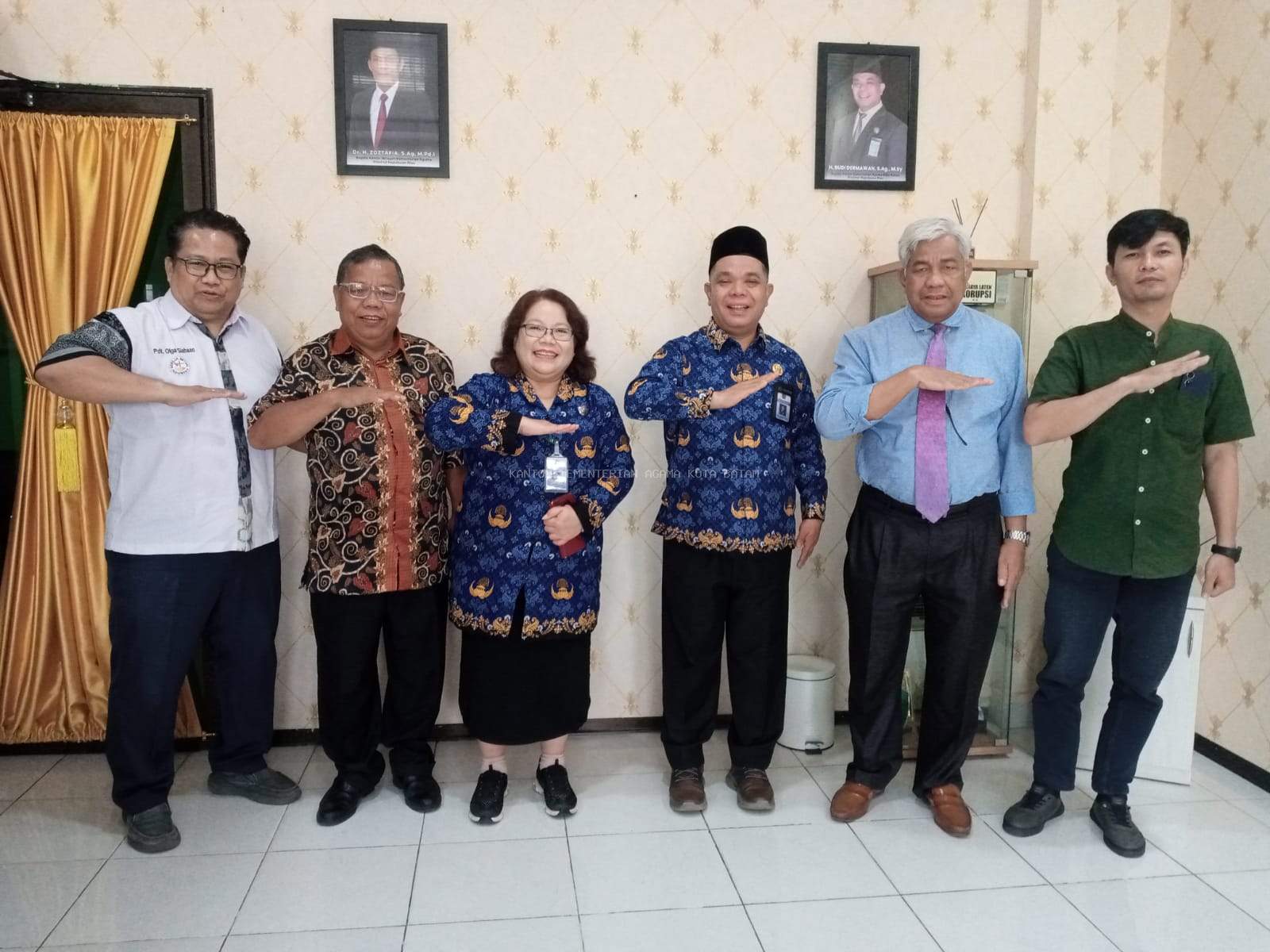 Perkuat Moderasi Beragama, BKAG Batam Kunjungi Kepala Kemenag Kota Batam