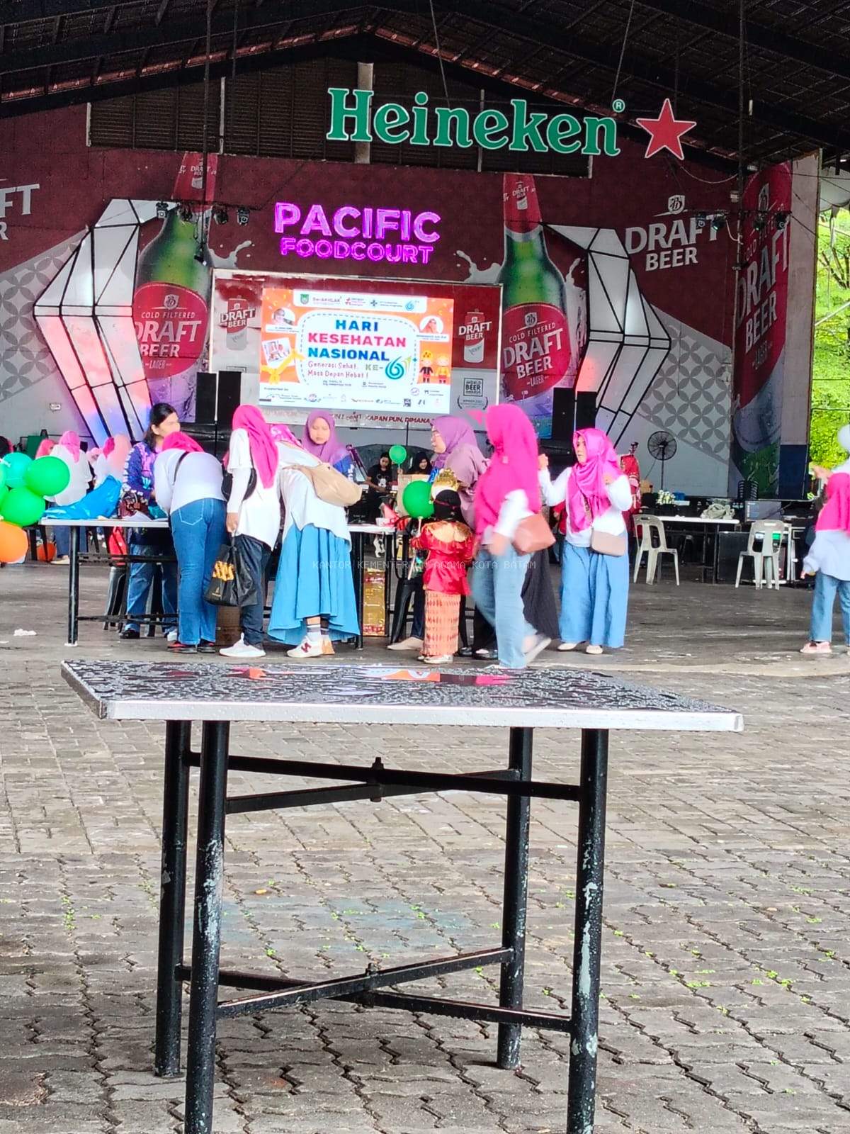 Nazir Wakili KUA Batu Ampar Hadiri Peringatan Hari Kesehatan Nasional di Pacific Foodcourt