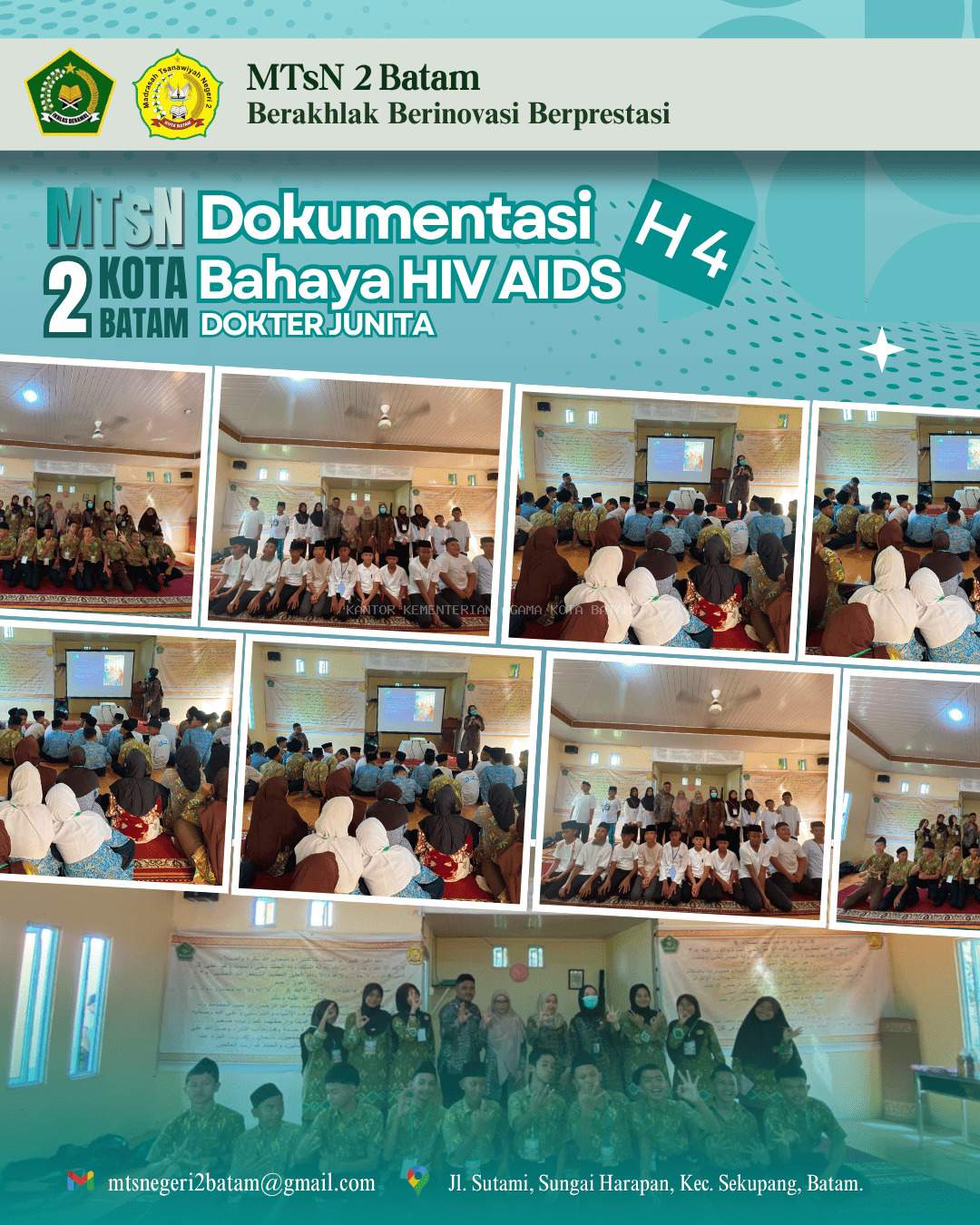 MATAMUDA MTs Negeri 2 Batam Hadirkan Puskesmas Belakang Padang untuk Edukasi Bahaya HIV/AIDS