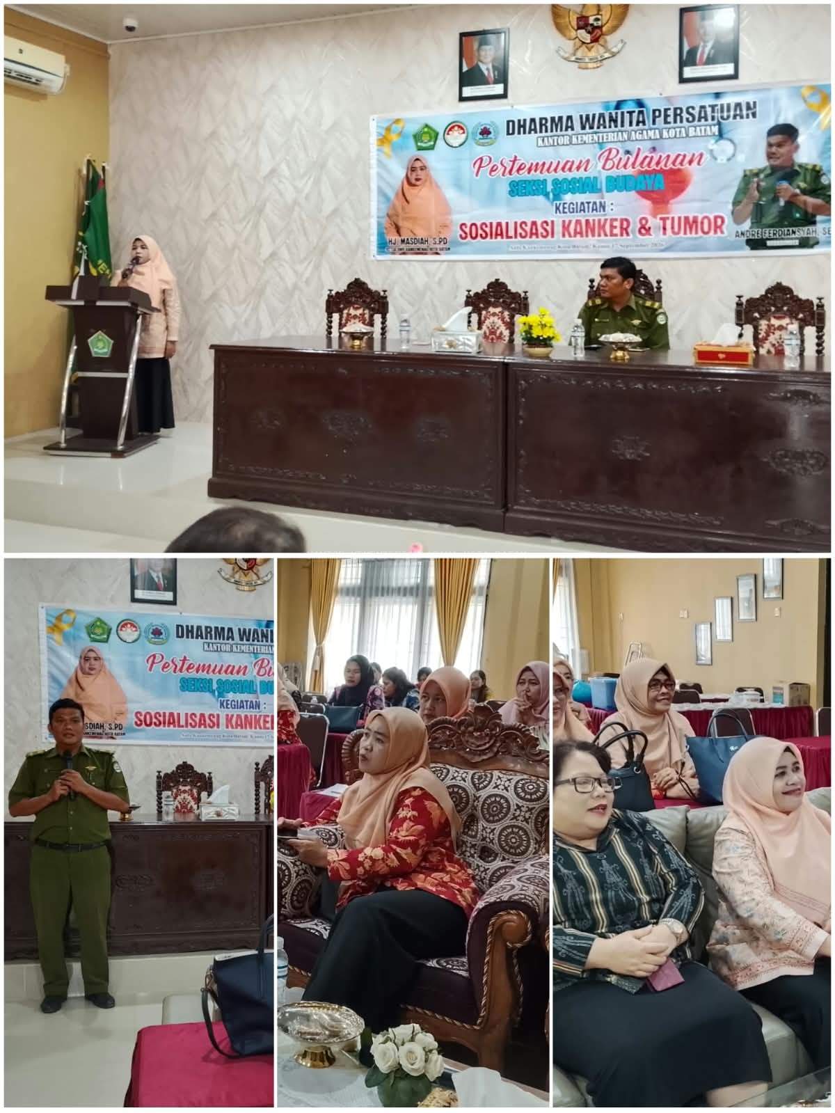 DWP Kemenag Kota Batam Gelar Sosialisasi Kanker dan Tumor, Dorong Kesadaran Pola Hidup Sehat