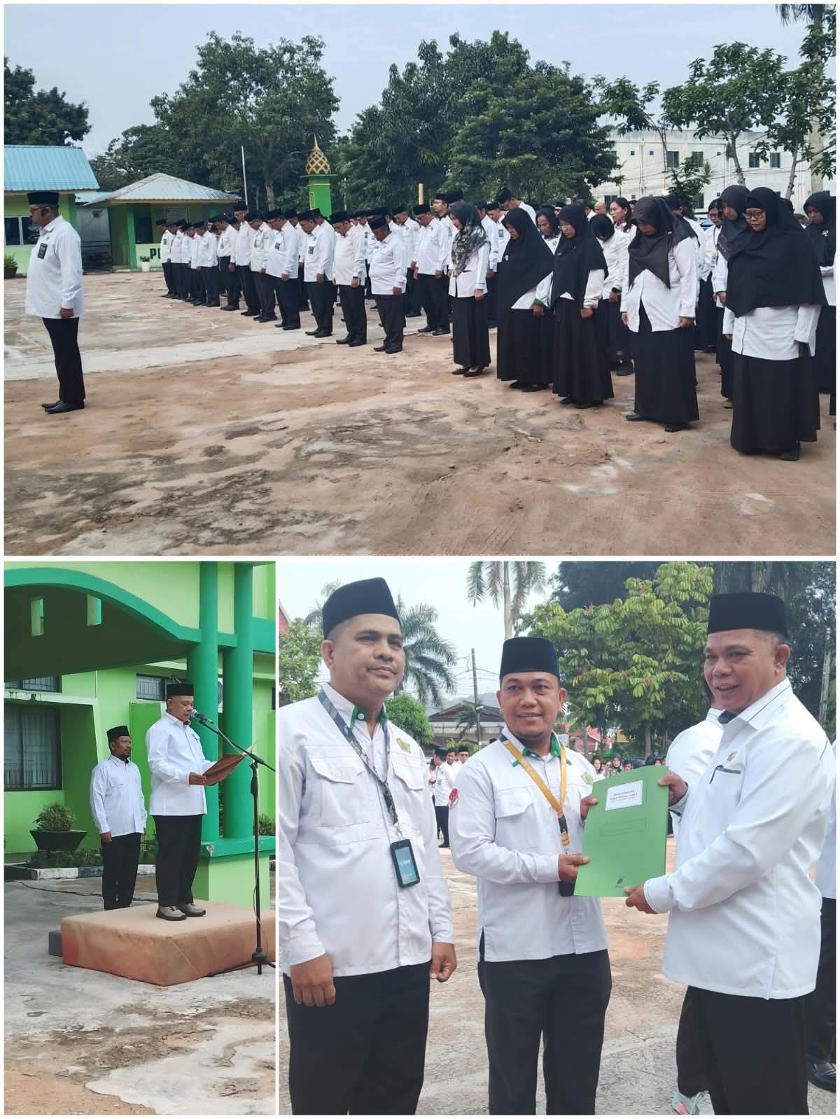 Kemenag Kota Batam Gelar Upacara Hari Kesaktian Pancasila Sekaligus Serahkan SK Mutasi PPPK