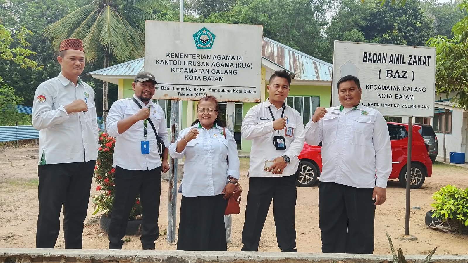 Optimalkan Publikasi Layanan Keagamaan, Tim Humas Kemenag Kota Batam Lakukan Koordinasi ke KUA Galang