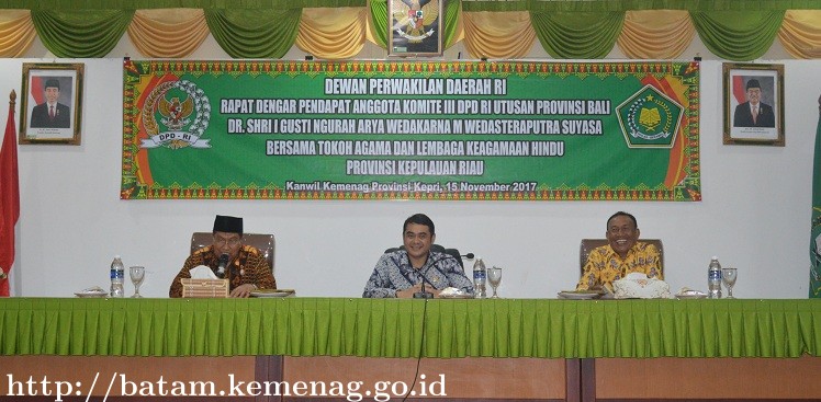Kunjungan Kerja dan Rapat Dengar Pendapat (RDP) Anggota Komite III DPD RI B.65 Bidang Agama Hindu K